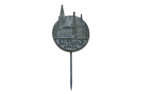 St Paul's Restoration Appeal metal pin