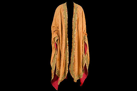 Gold Moomba robe made of brocade and braid robe worn by Moomba King Frank Thring