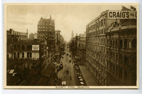Postcard, Elizabeth Street