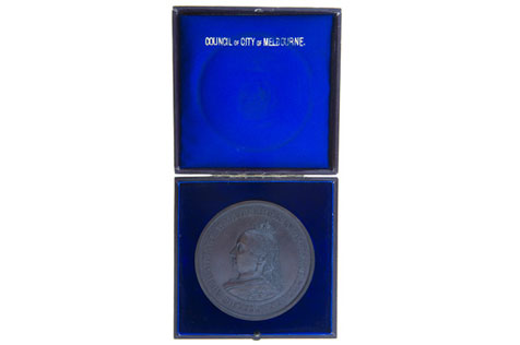 Medal, First Order of Merit, Adelaide Jubilee International Exhibition 1887