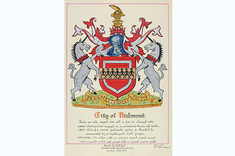 City of Richmond, heraldic design print