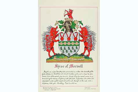 Shire of Morwell, heraldic design print