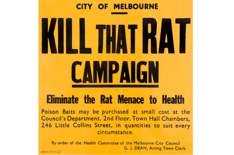 Poster, Kill That Rat campaign