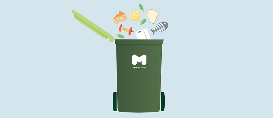 Food scraps, paper towel and leaves can go in the new food and garden waste bins.