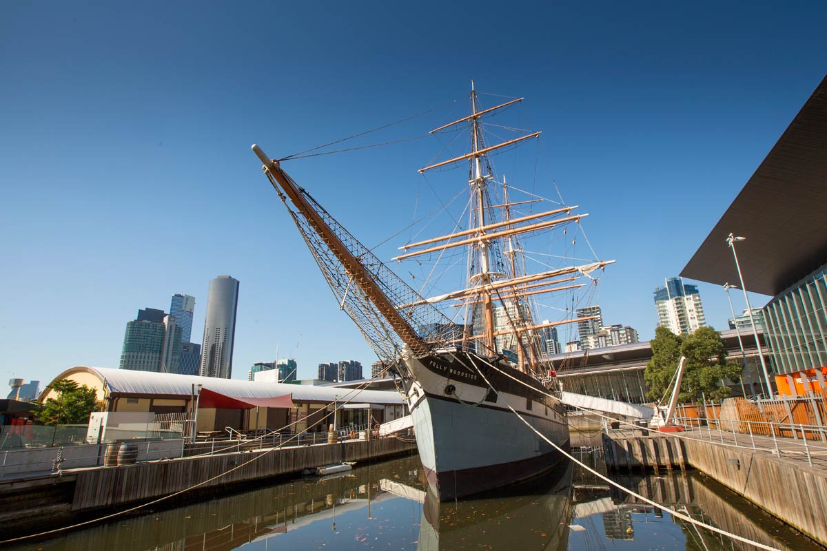 The Polly Woodside at South Wharf