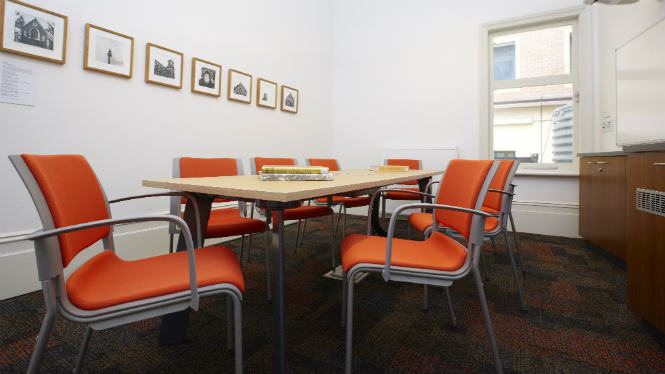tables and chairs in kathleen syme meeting room 2