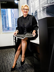 Shelley Roberts in her office