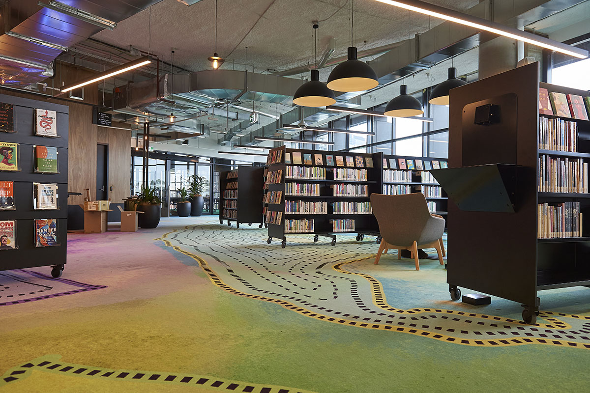 Library interior - carpet