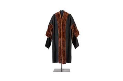 Lord Mayoral robe with fox fur trim, c.1910
