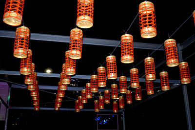 Lamps made from bamboo