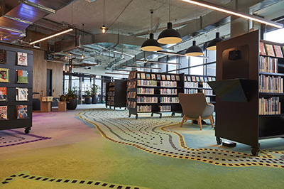 Interior of library