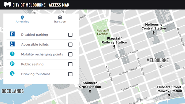 City of Melbourne access map preview image